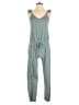Chaser 100% Cotton Solid Gray Jumpsuit Size S - photo 1