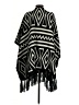 La Vie 89 100% Acrylic Black Poncho Size S - photo 2