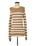 Ann Taylor LOFT 100% Cotton Stripes Tan Pullover Sweater Size S - photo 1