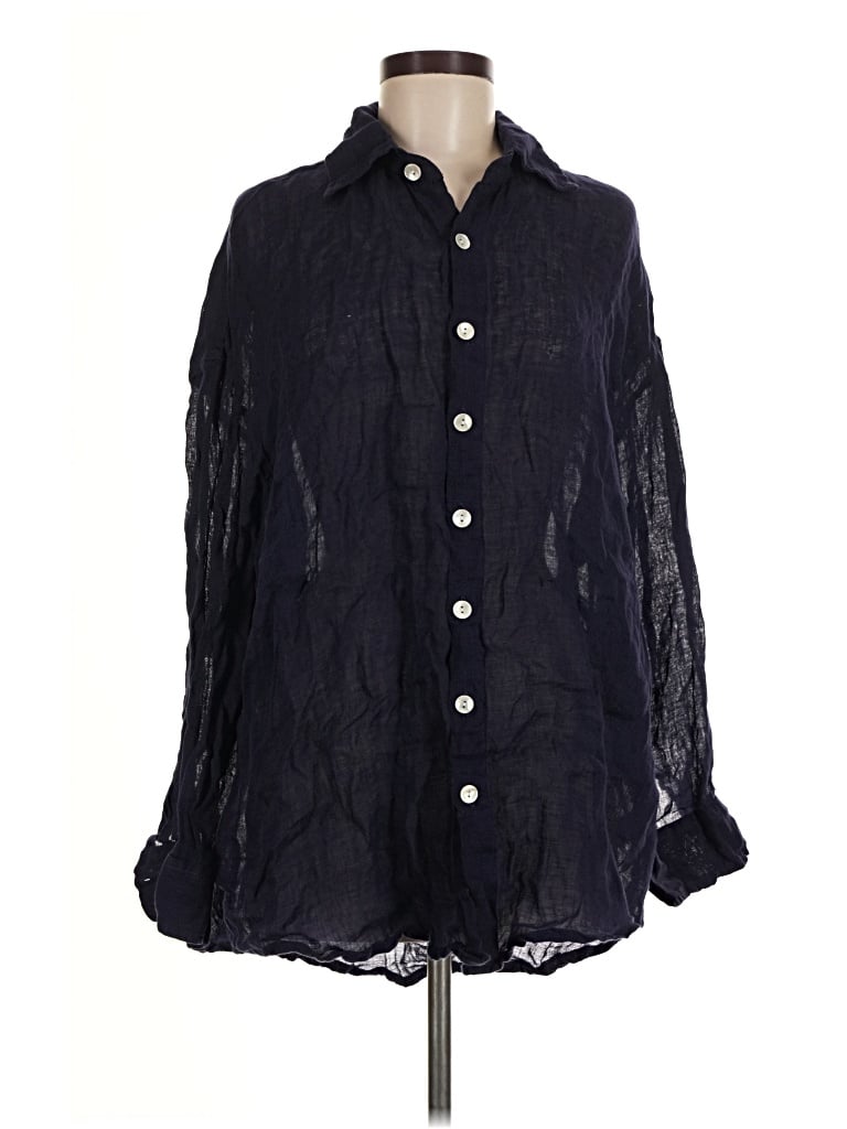 Pre-owned Vitamin A 3/4 Sleeve Blouse In Black