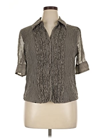 AK Anne Klein Short Sleeve Blouse (view 1)