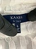Kaari Blue 100% Polyester Ivory Long Sleeve Blouse Size L - photo 7