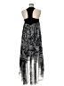 Toccin 100% Polyester Graphic Black Casual Dress Size 8 - photo 2
