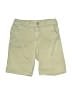 Zara Solid Green Khaki Shorts Size 7 - photo 1