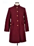 Zara Burgundy Wool Coat Size XL - photo 1