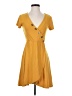 Derek Heart Yellow Casual Dress Size S - photo 1
