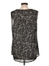 Chaus 100% Polyester Black Sleeveless Blouse Size L - photo 2