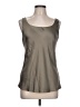 Lafayette 148 New York 100% Silk Gray Sleeveless Silk Top Size 10 - photo 1