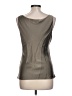 Lafayette 148 New York 100% Silk Gray Sleeveless Silk Top Size 10 - photo 2