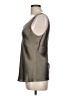 Lafayette 148 New York 100% Silk Gray Sleeveless Silk Top Size 10 - photo 5