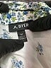 A. Byer 100% Polyester Floral Ivory 3/4 Sleeve Blouse Size M - photo 7