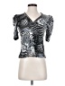 Assorted Brands 100% Cotton Animal Print Silver Short Sleeve T-Shirt Size S - photo 1