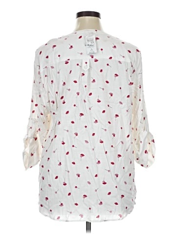 Torrid 3/4 Sleeve Button-Down Shirt (view 2)