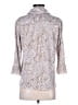 MULTIPLES Print Brown 3/4 Sleeve Blouse Size S (petite) - photo 2