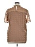Unbranded Brown Short Sleeve Blouse Size XL - photo 2