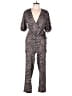 Joie 100% Polyester Animal Print Black Jumpsuit Size XS - photo 1