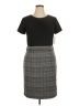 Apt. 9 Houndstooth Gray Casual Dress Size 14 - photo 1