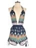 Moxeay 100% Viscose Paisley Blue Romper Size S - photo 1