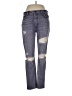 GRLFRND 100% Cotton Hearts Gray Jeans Size 31 waist - photo 1