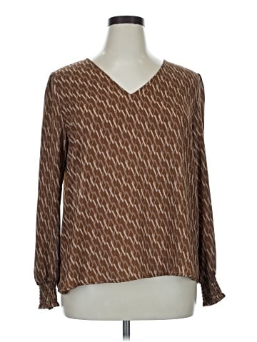 Worthington Long Sleeve Blouse (view 1)