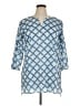 Roller Rabbit 100% Cotton Blue 3/4 Sleeve Blouse Size XL - photo 1