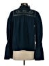 Free People Blue Long Sleeve Blouse Size S - photo 2