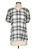 Theory Silver Short Sleeve Blouse Size P (petite) - photo 1