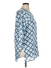 Roller Rabbit 100% Cotton Blue 3/4 Sleeve Blouse Size XL - photo 4