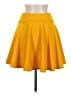 Unbranded Solid Yellow Casual Skirt Size M - photo 2