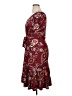 Apt. 9 Paisley Burgundy Casual Dress Size 1X - photo 5