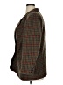 Giorgio Sant'Angelo 100% Wool Plaid Brown Wool Blazer Size 16 - photo 5