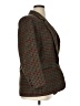 Giorgio Sant'Angelo 100% Wool Plaid Brown Wool Blazer Size 16 - photo 4