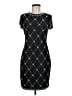 Betsy & Adam Argyle Black Cocktail Dress Size 6 - photo 1