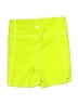 Senita Athletics Solid Yellow Athletic Shorts Size S - photo 2