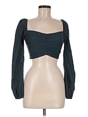 Blue Blush 3/4 Sleeve Blouse (view 1)