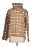 J.Crew Factory Store 100% Polyester Plaid Brown Turtleneck Sweater Size L - photo 1