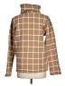J.Crew Factory Store 100% Polyester Plaid Brown Turtleneck Sweater Size L - photo 2