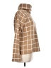 J.Crew Factory Store 100% Polyester Plaid Brown Turtleneck Sweater Size L - photo 4