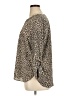 MICHAEL Michael Kors Animal Print Tan 3/4 Sleeve Blouse Size XL - photo 5
