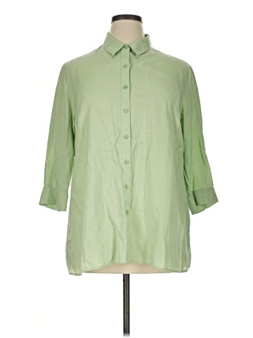 Coldwater Creek 3/4 Sleeve Button-Down Shirt (view 1)