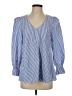 Tuckernuck 100% Polyester Blue 3/4 Sleeve Blouse Size S - photo 1