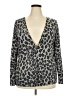 Merona Animal Print Gray Long Sleeve Blouse Size 20 - 22 - photo 1