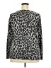 Merona Animal Print Gray Long Sleeve Blouse Size 20 - 22 - photo 2