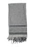 Unbranded Checkered-gingham Black Scarf One size - photo 2