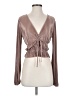 Zara Brown Long Sleeve Blouse Size S - photo 1