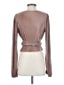 Zara Brown Long Sleeve Blouse Size S - photo 2