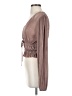 Zara Brown Long Sleeve Blouse Size S - photo 5