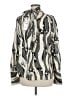 Zara Print Ivory Long Sleeve Blouse Size M - photo 2