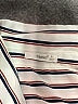 Timing Stripes White 3/4 Sleeve Button-Down Shirt Size S - photo 7