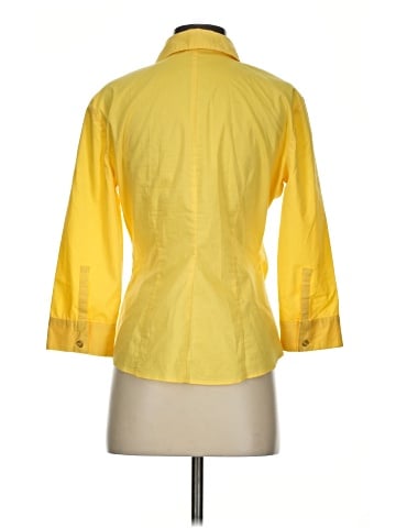 New York & Company 3/4 Sleeve Button-Down Shirt (view 2)